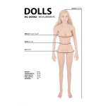 Dolls By Shots Shots Donna Life-Size Standing Silicone Doll with Posable Limbs 158 cm