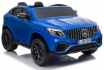 Elektromobilis vaikams Mercedes GLC 63S su MP4, mėlynas lakuotas