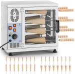 Royal Catering Vengri&scaron;kų pyragų kepimo ma&scaron;ina trdelnik kurtosz 300C 3500W 230V