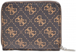 Guess, Camy, Textile Wallet, SLG Small Zip, Brown, For Women