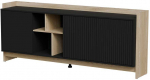 Cama Meble Cama PORTO 3D komoda 190x38x77 ąžuolas/juodas