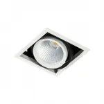 Netlighting 18W LED įleidžiamas &scaron;viestuvas VERTICO SINGLE, baltos/juodos sp., 4000K