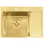 rea Plieninė kriauklė Fin BRUSH GOLD