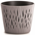 Prosperplast POT SANDY ROUND DIA 19CM MOCCA