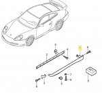 Porsche 911 9961 &Scaron;oninės Dalies Apdaila Originalus 00004480206