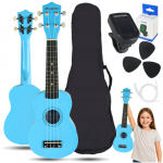 SUPRIMO UK21 SET LB - 21" soprano ukuleles, mėlynas