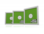 Reloop GLORIOUS Vinyl Frame Set 7 Baltas