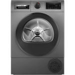 &bdquo;Bosch&ldquo; džiovyklė su &scaron;ilumos siurbliu | WQG245DXSN | Energijos vartojimo efektyvumo klasė C | Priekinis pakraunamas | 9kg | Kondensacija | LCD | Gylis 61,3 cm | Pilkas