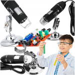 Realprices Skaitmeninis mikroskopo rinkinys su USB LED priartinimu 1600 MOKSLINIS