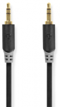 Nedis Stereo Audio kabelis jack 3.5 mm (M) - jack 3.5 mm (M) 5.00 m juoda
