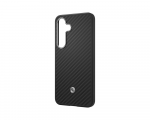 Dėklas GP-FPS931PGA Samsung by Spigen Enzo Aramid Magnetic Cover for Galaxy S25 Juodas Sidabrinis (Damaged Package) (Pažeista pakuotė)