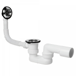 Plastbrno Vonios sifonas EV10050 1 1 2x40 50 mm, su i&scaron;leidimo anga ir perpylimu