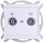Ospel GPA-RK/m/75 SONATA RTV terminalo lizdas, baltas matinis GPA-RK/m/75
