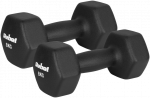 Hantelki żeliwne neoprenowe HEX 2x8kg, REBEL ACTIVE