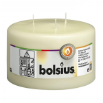 Bolsius Žvakių cilindras su 3 degikliais Mamoth &Oslash;100x150mm smėlio spalvos