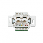 JUNG Lizdas kompiuterinis dvigubas UAE8x8UPO mK kat.6 neekranuotas