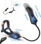 I&scaron;manus prostatos masažuoklis su varpos žiedu