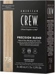 American Crew Precision Blend Natural Pilkas Blending Hair Color Plaukų dažai 7/8 Light Claro Clair Blond plaukų dažai Vyrams