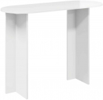 Konsolinis stalas Itin blizgi balta 100 x 39,5 x 75 cm