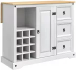 Virtuvės saugojimas Balta ir medaus va&scaron;ku 112 x 70 x 91,5 cm