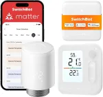 SwitchBot i&scaron;manusis radiatoriaus termostato valdymo rinkinys su Matter W7400002