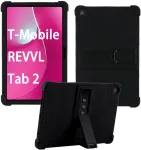 Strado-Tech Armor plan&scaron;etinio kompiuterio dėklas T-Mobile T Plan&scaron;etė 2 10.1 5G 2025, &scaron;arvuotas, juodas &ndash; apsauginis su stovu