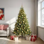 Dirbtinė kalėdinė eglutė su rutuliuku 210 cm 300 LED