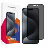 Accezz privatumą saugantis grūdinto stiklo ekrano apsauginis stiklas, skirtas iPhone 15 Pro Max