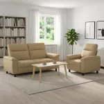 Sofa Sofos komplektas 2 vnt. &Scaron;viesiai rudas Audinys