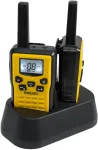 EVOLVEO FreeTalk 2W, PMR radio with 0.5 and 2W output power, yellow and juodas