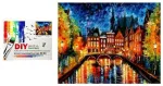 Swede Tapyba pagal numerius - Miestas naktį 51x41cm EDUKAMP (5902496207169)