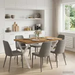Kvadratinis valgomojo stalas 120 x 80 x 75 cm