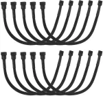 Lanminglel pwm 4 kontaktų ventiliatoriaus ilgiklis, 30 cm pc ventiliatoriaus ilgiklis, nuo vyri&scaron;ko iki moteri&scaron;ko 4 kontaktų pwm ventiliatoriaus kabelis, skirtas pwm ventiliatorių kompiuterių atx korpusams, 10 vnt.