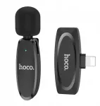 Hoco belaidis atvartinis mikrofonas Lightning L15, juodas