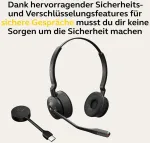 Jabra Engage 55 belaidės stereo ausinės su link 400 usb-c dect adapteriu &ndash; triuk&scaron;mą slopinantis mikrofonas, didelis veikimo nuotolis, klausos apsauga &ndash; sertifikuota ms teams &ndash; juoda