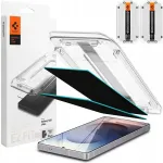 2x Spigen Ez Privacy privatumo stiklas su aplikatoriumi, skirtas Galaxy S25 Ultra