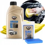 Automobilinis &scaron;ampūnas K2, molis + mikropluo&scaron;tas 2vnt