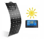 Lankstus saulės kolektorius Sunup 50w 12v su reguliatoriumi