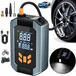 Automobilinis kompresorius elektrinis siurblys oro kompresorius air pump su lcd ekranu