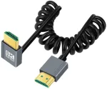 Chenyang Hdmi 2.1 Spiralinis Kabelis 1m, 90&deg; Kampas, 8k 60hz, 4k 120hz