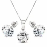 Diamond Sky Jewelry Sidabrinis papuo&scaron;alų rinkinys moterims DiamondSky &bdquo;Classic&ldquo; su Swarovski kristalais