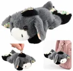 Lean Toys Pilkas Sensory Weighted Plush Donkey Keychain with Beads (17cm)