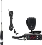 CB radijo stoties komplektas PNI Escort HP 5500 ir sulankstoma CB antena PNI LED 1000, 80 cm, &scaron;viečia transliacijos metu