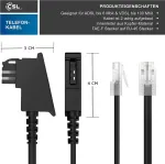 Csl Interneto Kabelis Tae-f į Rj45, 10m, Juodas