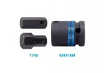 King Tony smūginis adapteris 1/2" bitams 16mm