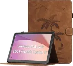Oduio dėklas, skirtas Lenovo Tab M9 (9 colių) Tb-310fu 2023, auk&scaron;čiausios kokybės Pu odos daugia kampų folio apsauginis dėklas su kortelių lizdu ir automatinio užmigdymo/pabudimo funkcija, rudas