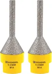 Deimantinis nuožulnos pjoviklis - 2 vnt. Highdril deimantinis įleidžiamas grąžtas, skirtas 6-25 mm (1/4"-1") skylių didinimui, formos pjovimui porceliano keramikos plytelėse, granite, marmure, kvarce