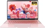 14 colių ne&scaron;iojamas kompiuteris, 8 gb ddr4 ultrabook ne&scaron;iojamas kompiuteris, 1920 x 1080 ips, celeron n4120 keturių branduolių ne&scaron;iojamas kompiuteris (iki 2,6 ghz), usb 3.0, itin plonas ne&scaron;iojamas kompiuteris windows 11 (rožinis auksas, 8+128g ssd)