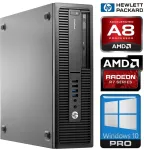 Hewlett Packard (HP) HP 705 G2 SFF A8-8650B 8GB 256GB SSD+250GB HDD DVD WIN10Pro (ST93888) (Atnaujinta)