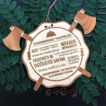 Graviruota medinė lentelė "Gaisrininko taisyklės"